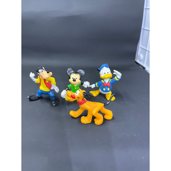 Vtg Walt Disney Productions Mickey Minnie Goofy Donald Pluto Lot Of 4 Hong Kong - Picture 5 of 12